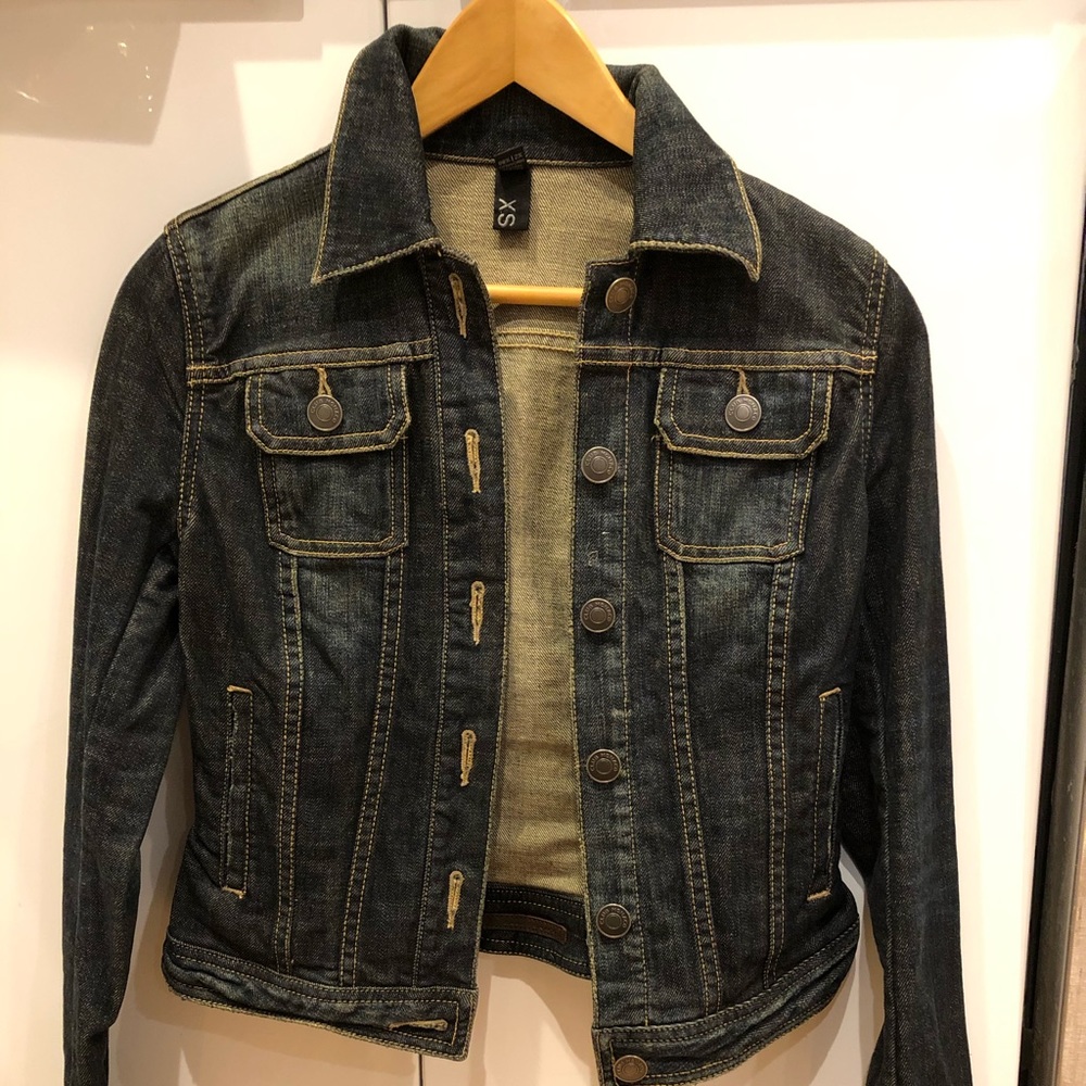 Club Monaco dark denim jacket XS